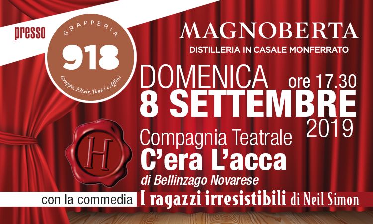 Teatro in Distilleria, Domenica 8 Settembre